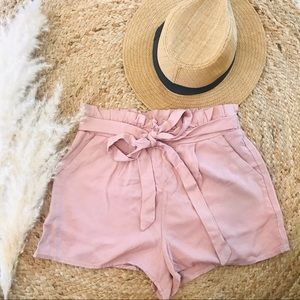 Blush Paperbag Shorts size Sm